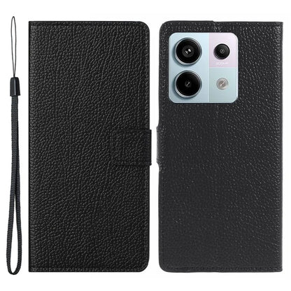 For Xiaomi Redmi Note 13 Pro 5G / Poco X6 5G Cell Phone Case Litchi Texture PU Leather Drop-proof Cover