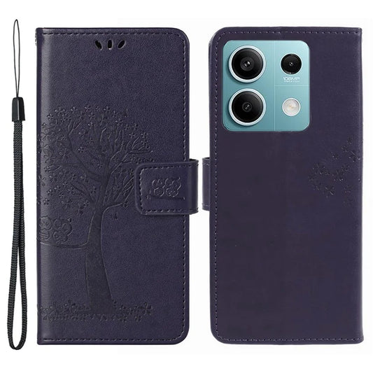 For Xiaomi Redmi Note 13 Pro 5G / Poco X6 5G Cell Phone Case Imprinted Anti-fall Leather Wallet Cover