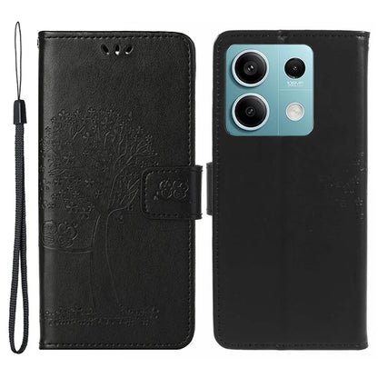 For Xiaomi Redmi Note 13 Pro 5G / Poco X6 5G Cell Phone Case Imprinted Anti-fall Leather Wallet Cover