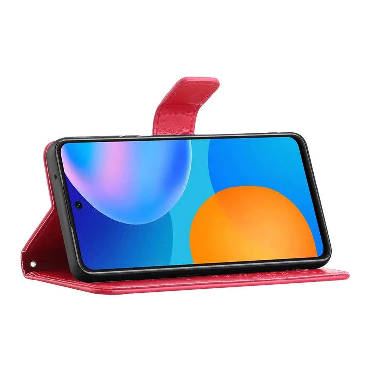 For Xiaomi Redmi Note 13 Pro 5G / Poco X6 5G Cell Phone Case Imprinted Anti-fall Leather Wallet Cover