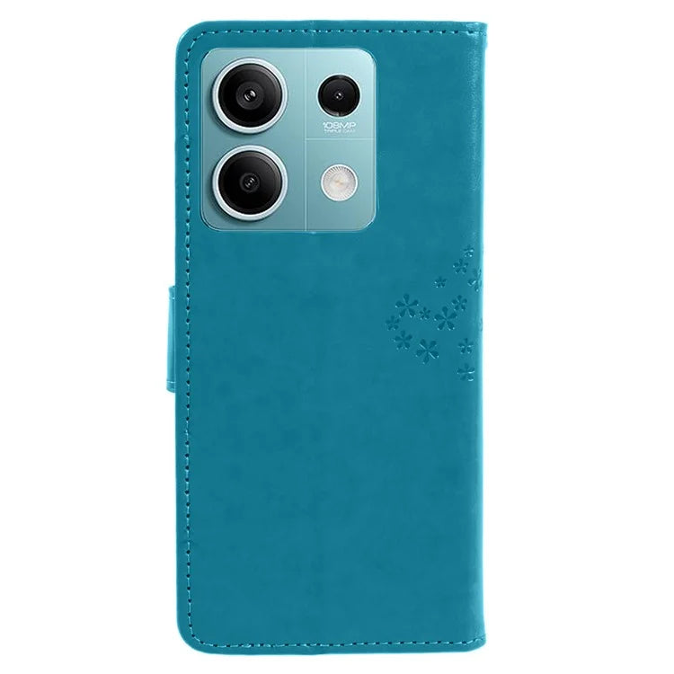 For Xiaomi Redmi Note 13 Pro 5G / Poco X6 5G Cell Phone Case Imprinted Anti-fall Leather Wallet Cover