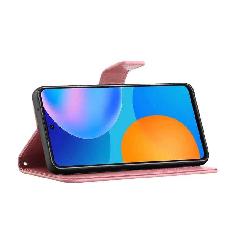 For Xiaomi Redmi Note 13 Pro 5G / Poco X6 5G Cell Phone Case Imprinted Anti-fall Leather Wallet Cover