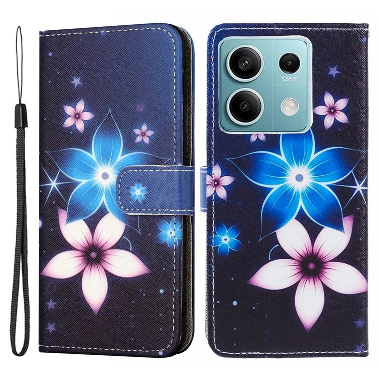 For Xiaomi Redmi Note 13 Pro 5G / Poco X6 5G Phone Case 3D Pattern Leather Wallet Cover