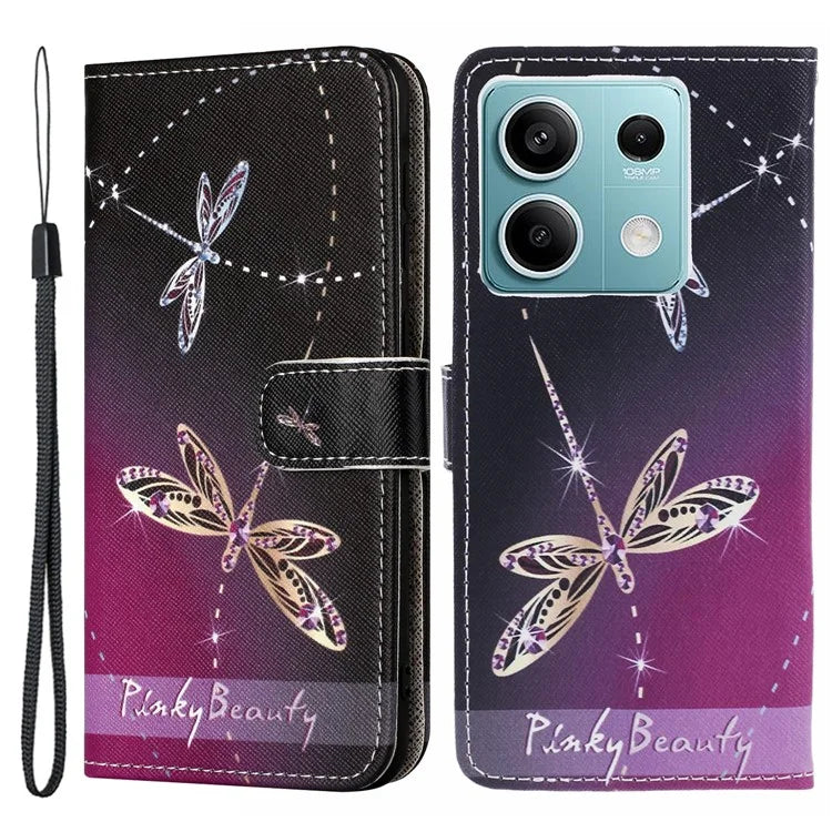 For Xiaomi Redmi Note 13 Pro 5G / Poco X6 5G Phone Case 3D Pattern Leather Wallet Cover