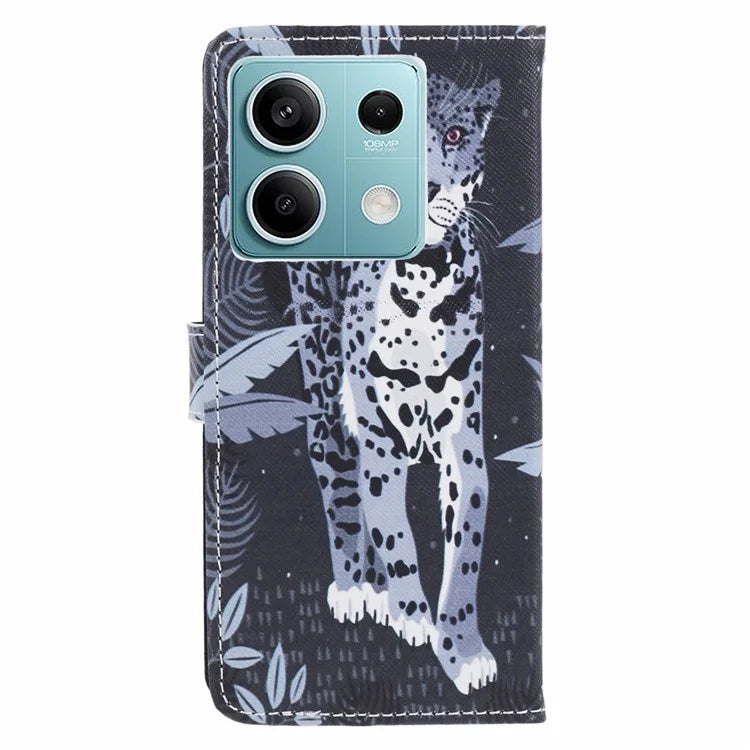 For Xiaomi Redmi Note 13 Pro 5G / Poco X6 5G Phone Case 3D Pattern Leather Wallet Cover