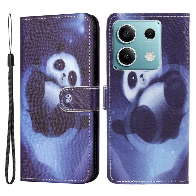 For Xiaomi Redmi Note 13 Pro 5G / Poco X6 5G Phone Case 3D Pattern Leather Wallet Cover