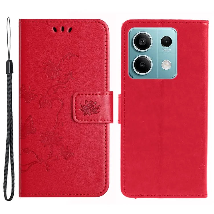 For Xiaomi Redmi Note 13 Pro 5G / Poco X6 5G Case Imprinted Shockproof Leather Wallet Phone Cover