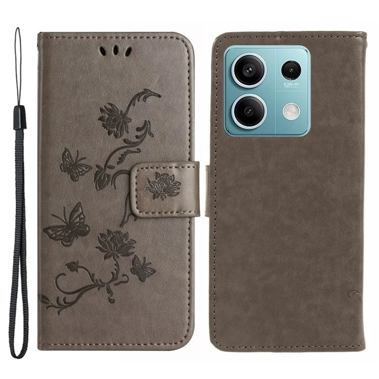 For Xiaomi Redmi Note 13 Pro 5G / Poco X6 5G Case Imprinted Shockproof Leather Wallet Phone Cover