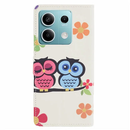 For Xiaomi Redmi Note 13 Pro 5G / Poco X6 5G Case Pattern Printing Folio PU Leather Phone Cover