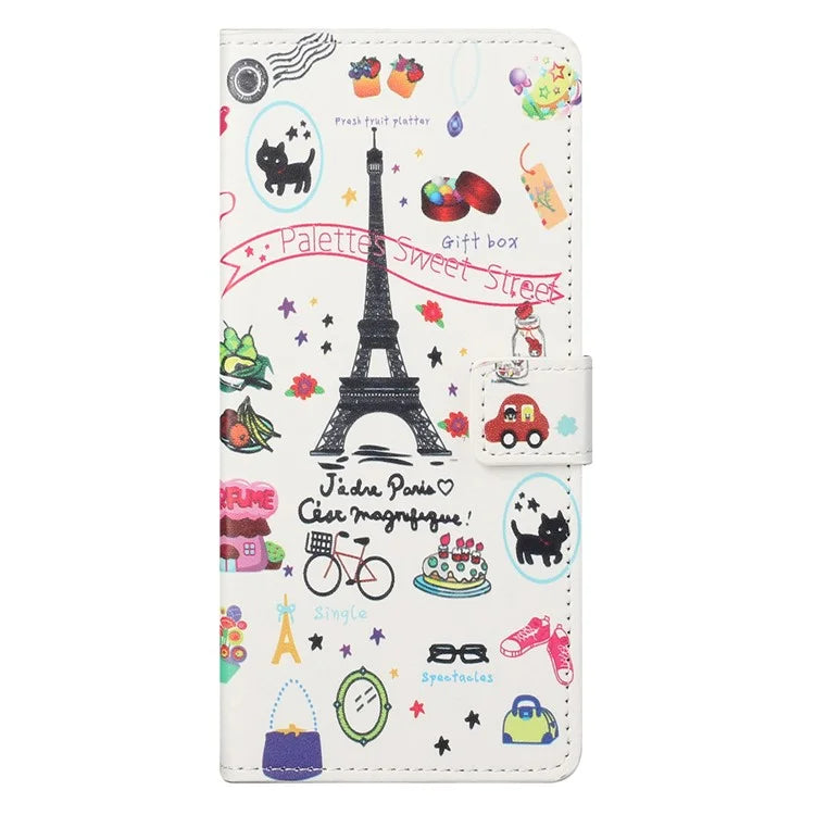 For Xiaomi Redmi Note 13 Pro 5G / Poco X6 5G Case Pattern Printing Folio PU Leather Phone Cover