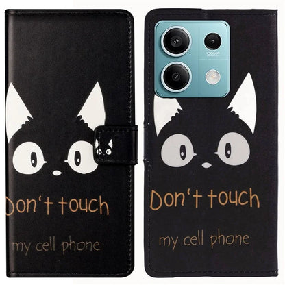 For Xiaomi Redmi Note 13 Pro 5G / Poco X6 5G Case Pattern Printing Folio PU Leather Phone Cover