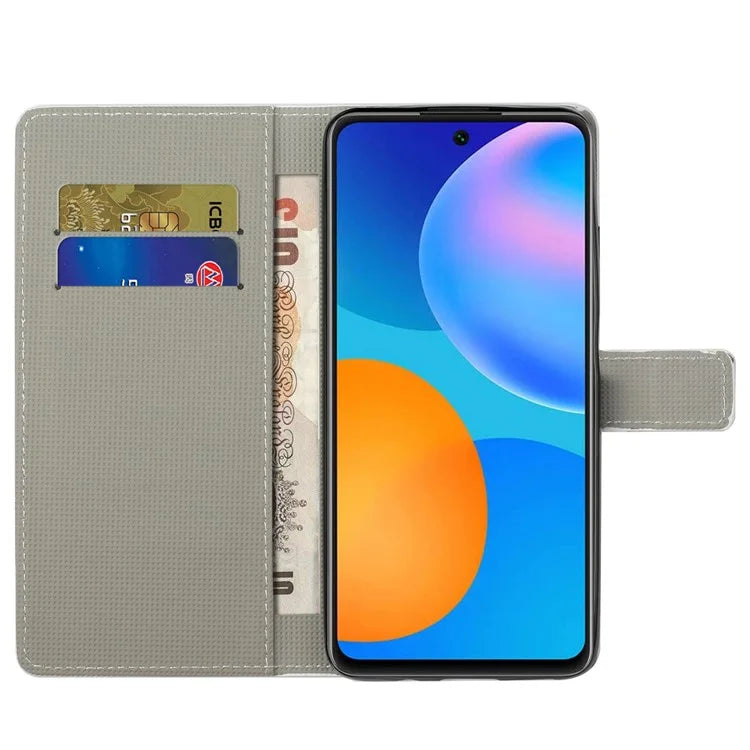 For Xiaomi Redmi Note 13 Pro 5G / Poco X6 5G Case Pattern Printing Folio PU Leather Phone Cover