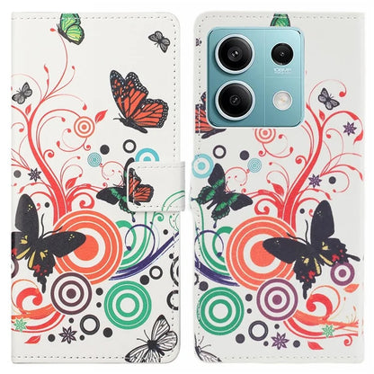For Xiaomi Redmi Note 13 Pro 5G / Poco X6 5G Case Pattern Printing Folio PU Leather Phone Cover