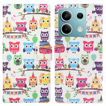 For Xiaomi Redmi Note 13 Pro 5G / Poco X6 5G Case Pattern Printing Folio PU Leather Phone Cover