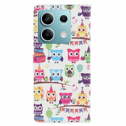 For Xiaomi Redmi Note 13 Pro 5G / Poco X6 5G Case Pattern Printing Folio PU Leather Phone Cover