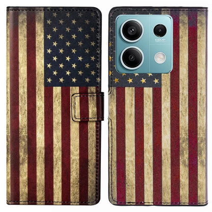 For Xiaomi Redmi Note 13 Pro 5G / Poco X6 5G Case Pattern Printing Folio PU Leather Phone Cover