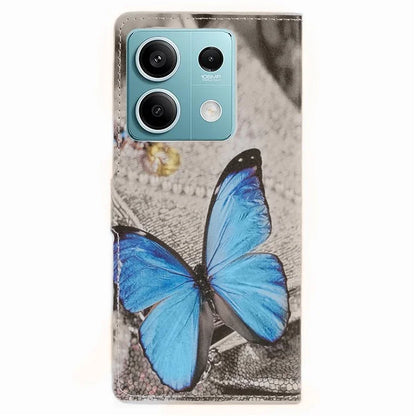 For Xiaomi Redmi Note 13 Pro 5G / Poco X6 5G Case Pattern Printing Folio PU Leather Phone Cover