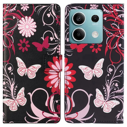 For Xiaomi Redmi Note 13 Pro 5G / Poco X6 5G Case Pattern Printing Folio PU Leather Phone Cover