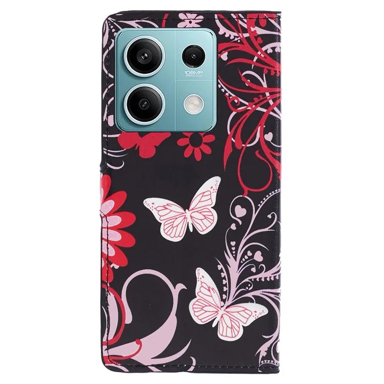 For Xiaomi Redmi Note 13 Pro 5G / Poco X6 5G Case Pattern Printing Folio PU Leather Phone Cover