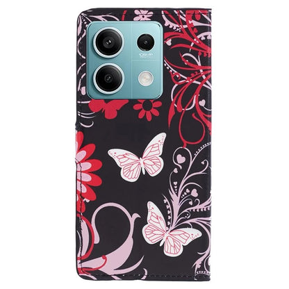 For Xiaomi Redmi Note 13 Pro 5G / Poco X6 5G Case Pattern Printing Folio PU Leather Phone Cover