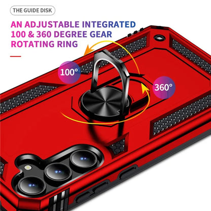 For Samsung Galaxy A35 5G Cell Phone Case Ring Kickstand TPU+PC Drop-proof Back Cover