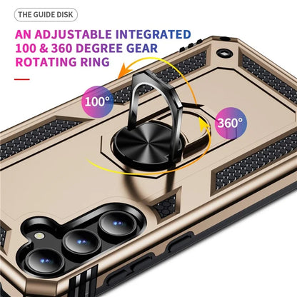 For Samsung Galaxy A35 5G Cell Phone Case Ring Kickstand TPU+PC Drop-proof Back Cover