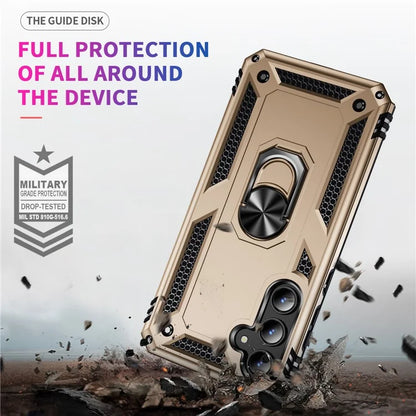 For Samsung Galaxy A55 5G Cell Phone Case Anti-scratch TPU+PC Cover with Ring Kickstand