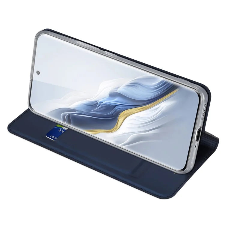 DUX DUCIS Skin Pro Series For Honor Magic6 5G Leather Case Card Slot Phone Stand Cover