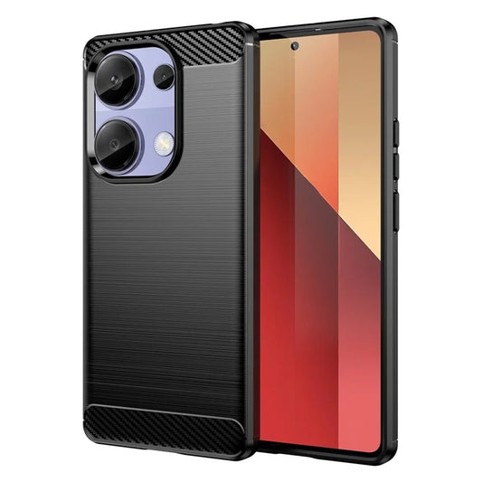 For Xiaomi Redmi Note 13 Pro 4G / Poco M6 Pro 4G Case Carbon Fiber Texture TPU Phone Cover