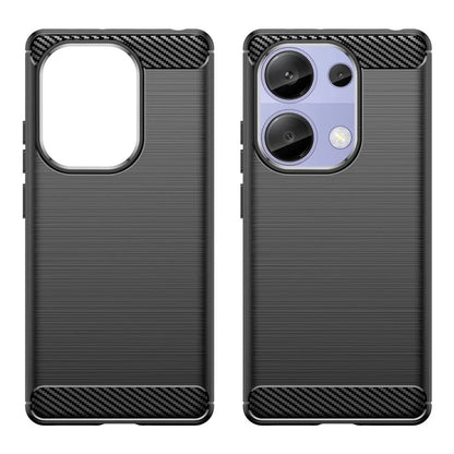 For Xiaomi Redmi Note 13 Pro 4G / Poco M6 Pro 4G Case Carbon Fiber Texture TPU Phone Cover