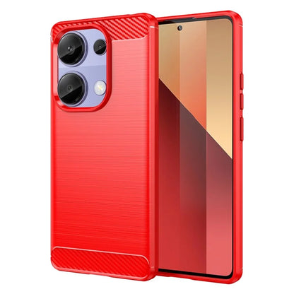 For Xiaomi Redmi Note 13 Pro 4G / Poco M6 Pro 4G Case Carbon Fiber Texture TPU Phone Cover