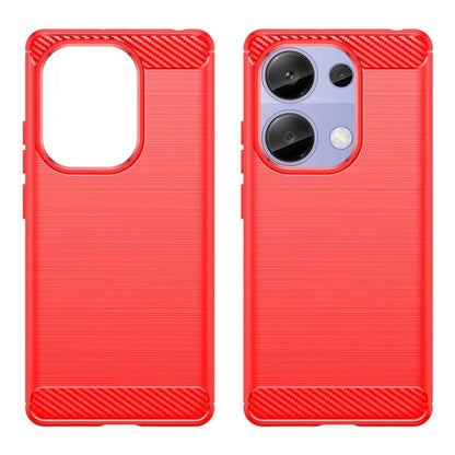 For Xiaomi Redmi Note 13 Pro 4G / Poco M6 Pro 4G Case Carbon Fiber Texture TPU Phone Cover
