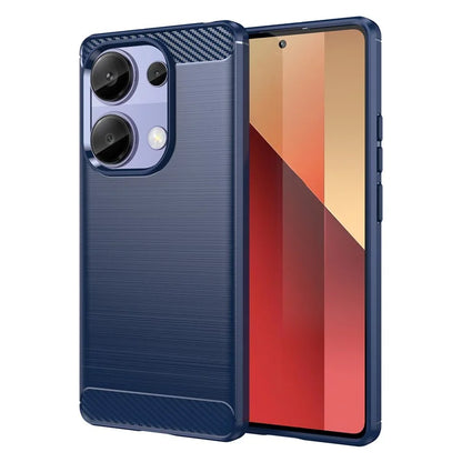 For Xiaomi Redmi Note 13 Pro 4G / Poco M6 Pro 4G Case Carbon Fiber Texture TPU Phone Cover