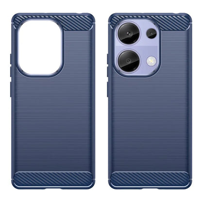 For Xiaomi Redmi Note 13 Pro 4G / Poco M6 Pro 4G Case Carbon Fiber Texture TPU Phone Cover