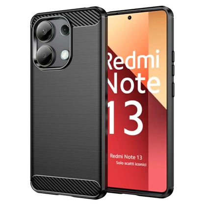 For Xiaomi Redmi Note 13 4G TPU Case Carbon Fiber Texture Mobile Phone Cover