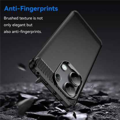 For Xiaomi Redmi Note 13 4G TPU Case Carbon Fiber Texture Mobile Phone Cover