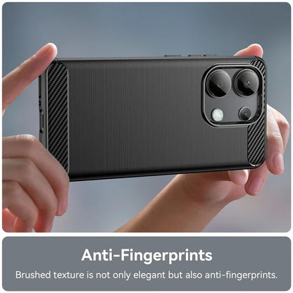 For Xiaomi Redmi Note 13 4G TPU Case Carbon Fiber Texture Mobile Phone Cover