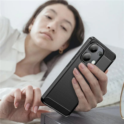For Xiaomi Redmi Note 13 4G TPU Case Carbon Fiber Texture Mobile Phone Cover