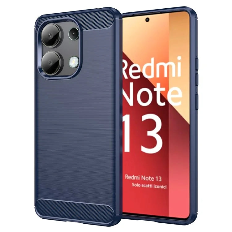 For Xiaomi Redmi Note 13 4G TPU Case Carbon Fiber Texture Mobile Phone Cover