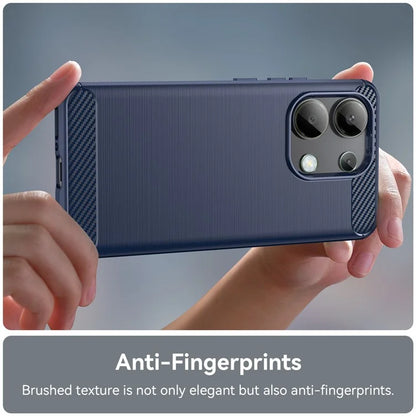 For Xiaomi Redmi Note 13 4G TPU Case Carbon Fiber Texture Mobile Phone Cover