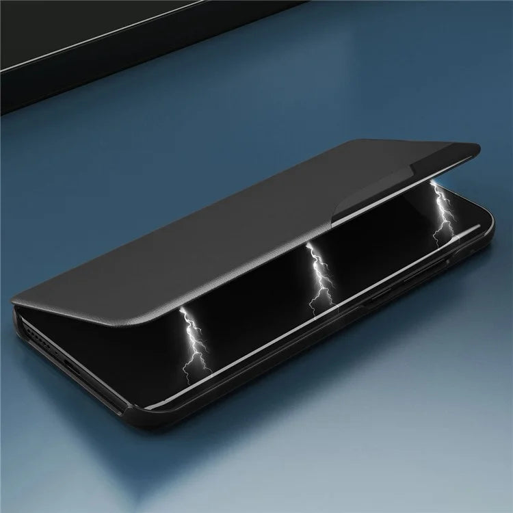 For Xiaomi Poco X6 Pro 5G / Redmi K70E 5G Phone Cover View Window Foldable Stand Case