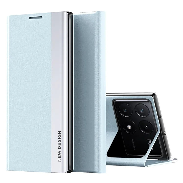 For Xiaomi Poco X6 Pro 5G / Redmi K70E 5G Case Electroplating Foldable Stand Phone Cover