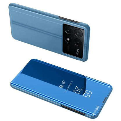 For Xiaomi Poco X6 Pro 5G / Redmi K70E 5G Case View Window Phone Cover with Stand Design