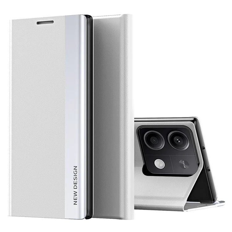 For Xiaomi Redmi Note 13 5G Phone Cover PC Shell+Leather Scratch-proof Case