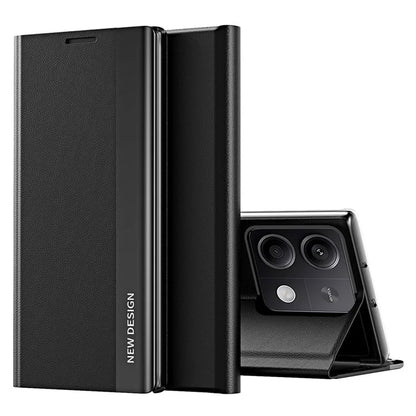 For Xiaomi Redmi Note 13 5G Phone Cover PC Shell+Leather Scratch-proof Case