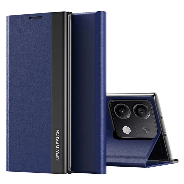 For Xiaomi Redmi Note 13 Pro 5G / Poco X6 5G Stand Case Drop-proof PC+Leather Phone Guard Cover