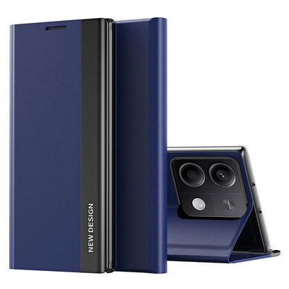 For Xiaomi Redmi Note 13 Pro 5G / Poco X6 5G Stand Case Drop-proof PC+Leather Phone Guard Cover