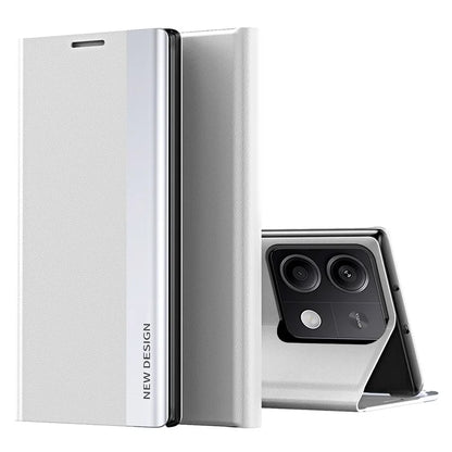 For Xiaomi Redmi Note 13 Pro 5G / Poco X6 5G Stand Case Drop-proof PC+Leather Phone Guard Cover