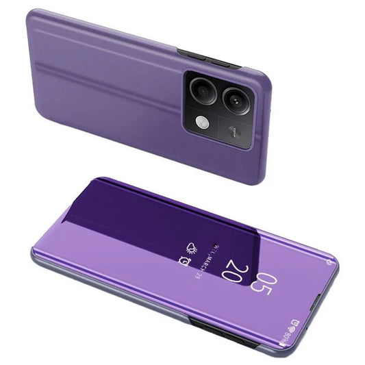 For Xiaomi Redmi Note 13 Pro 5G / Poco X6 5G Phone Case Shockproof Stand Cover with View Window Design  /  Blue