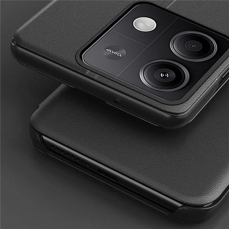 Phone Cover for Xiaomi Redmi Note 13 5G Shell Anti-fall View Window Stand Case